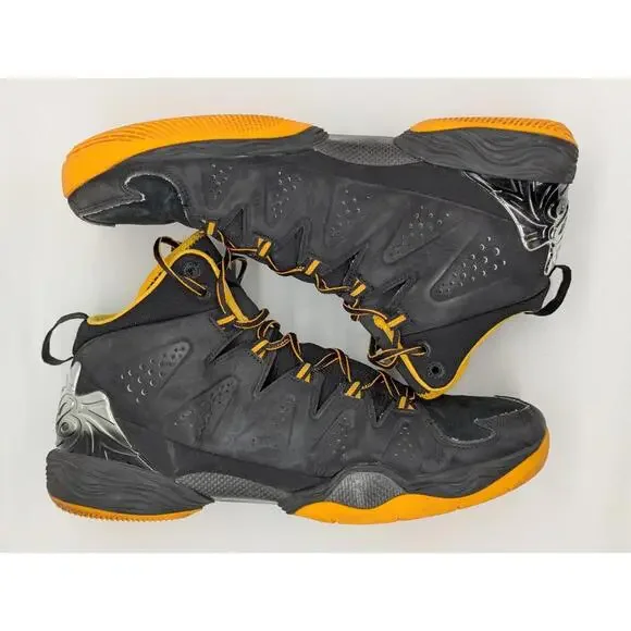 Mens Size 13 Nike Air Jordan Melo M10 Mid Black Atomic Mango  display picture 3